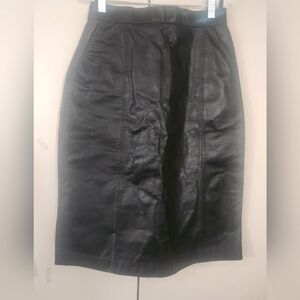 Wilson's Leather Black Pencil Skirt